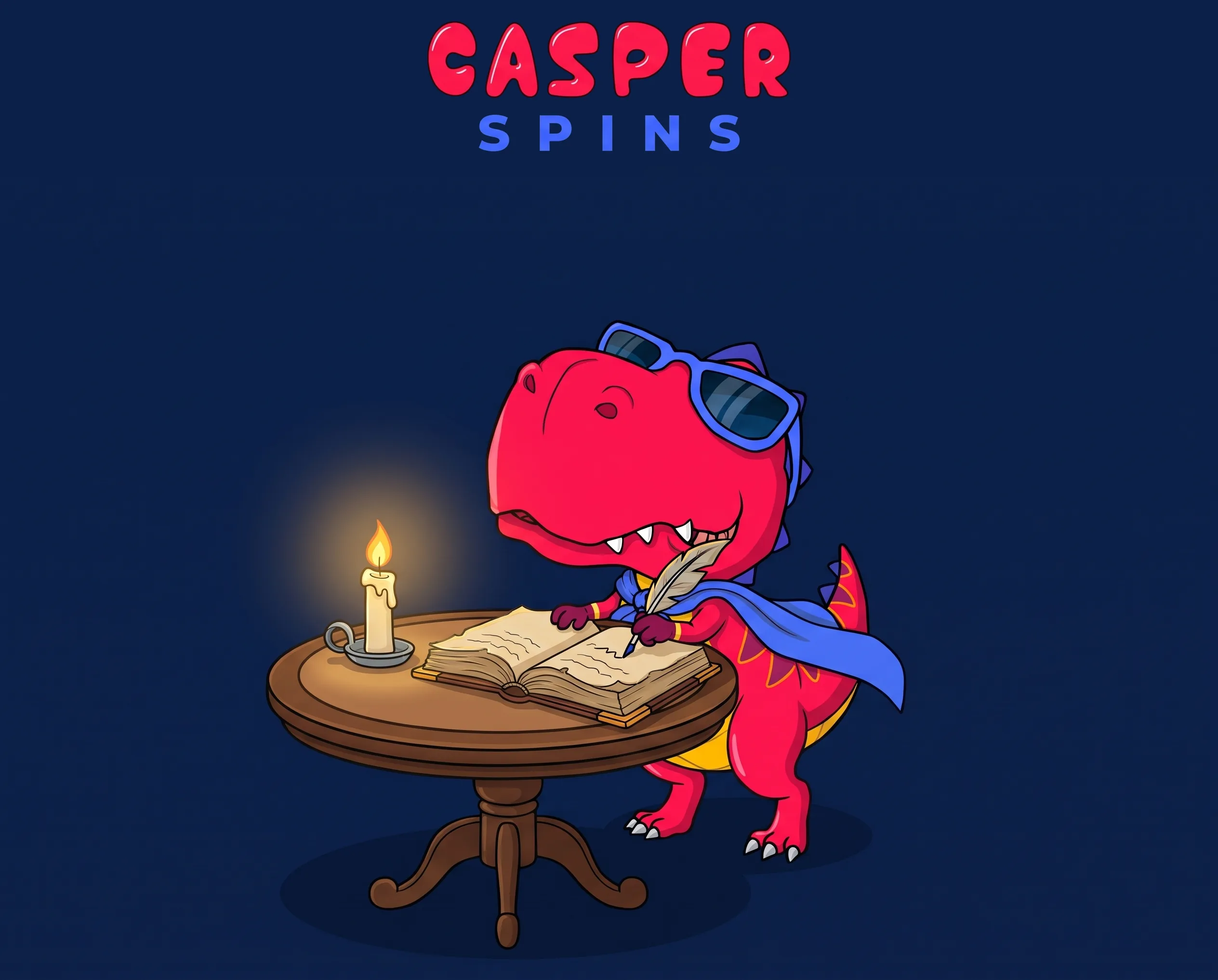 Casper Spins registration guide illustration